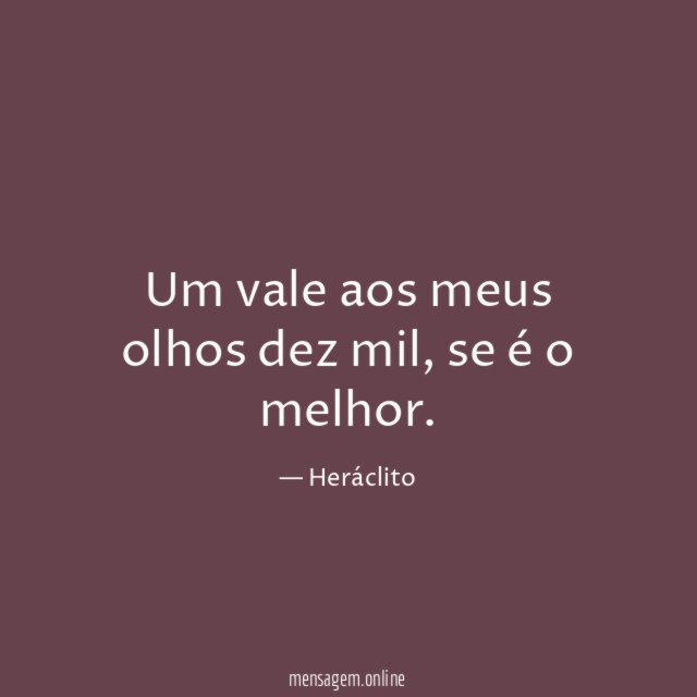 Um vale aos meus olhos dez mil