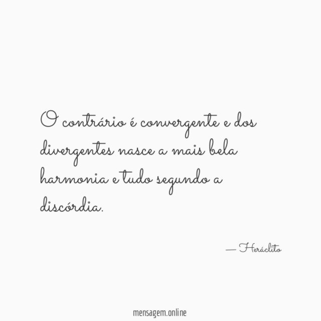 O contrário é convergente e dos divergentes nasce