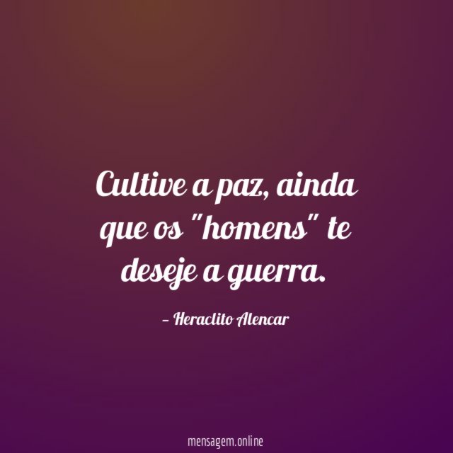 Cultive a paz
