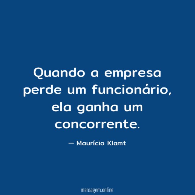 Quando a empresa perde um funcionário