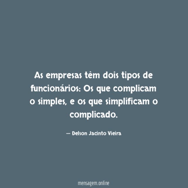 As empresas têm dois tipos de funcionários