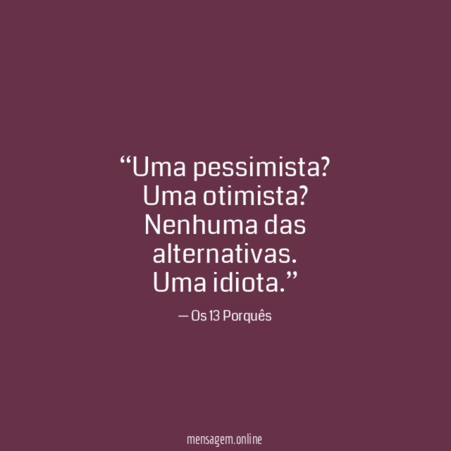 Uma pessimista