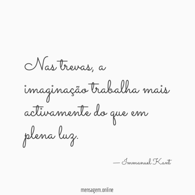 Nas trevas