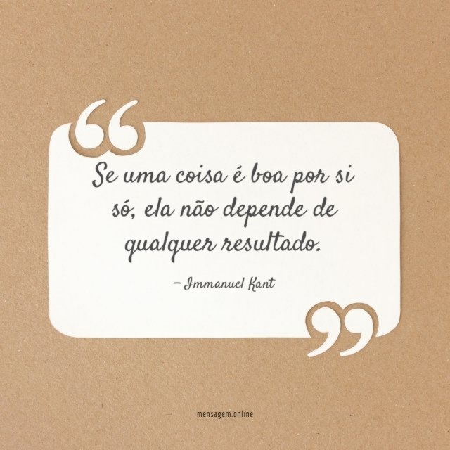 Se uma coisa é boa por si só