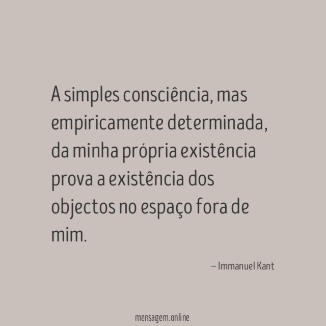 A simples consciência