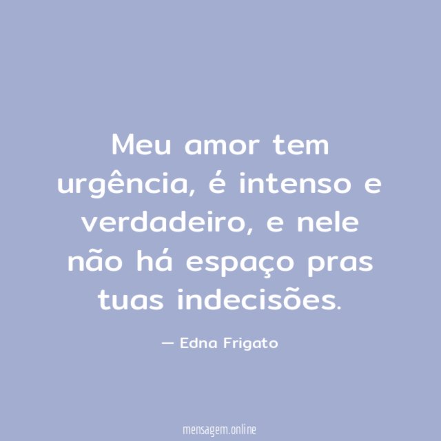 Meu amor tem urgência
