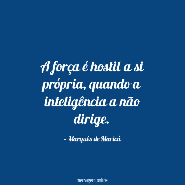 A força é hostil a si própria