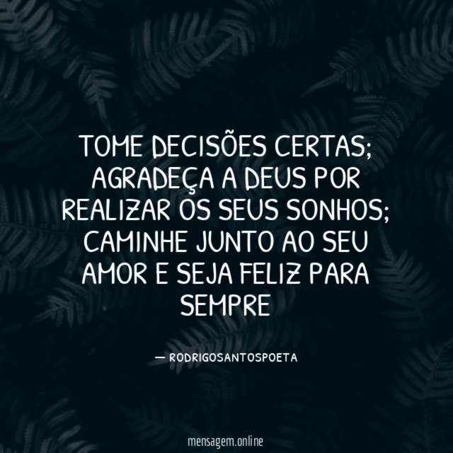Tome decisões certas