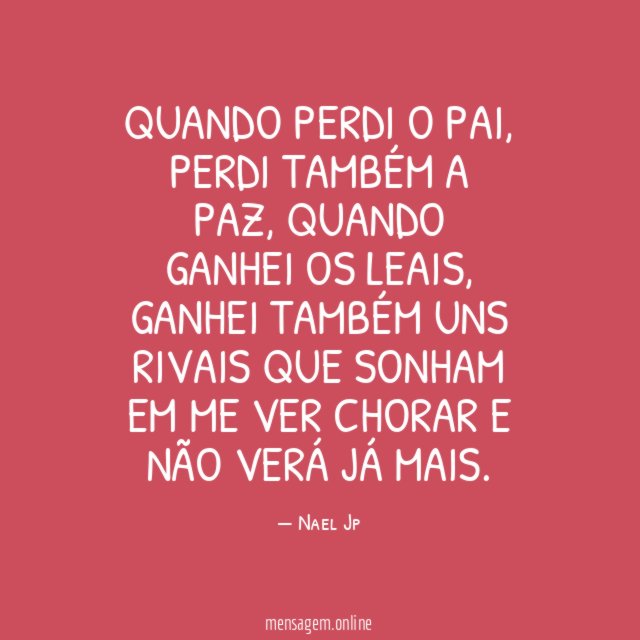 QUANDO PERDI O PAI