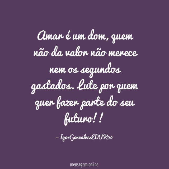 Amar é um dom