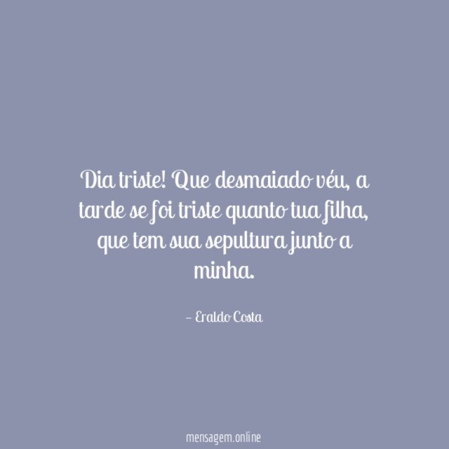 Dia triste