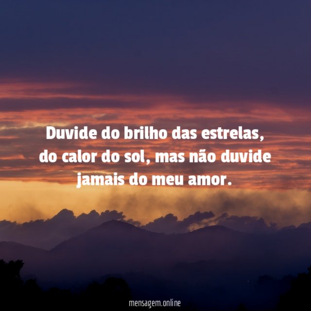 Duvide do brilho das estrelas