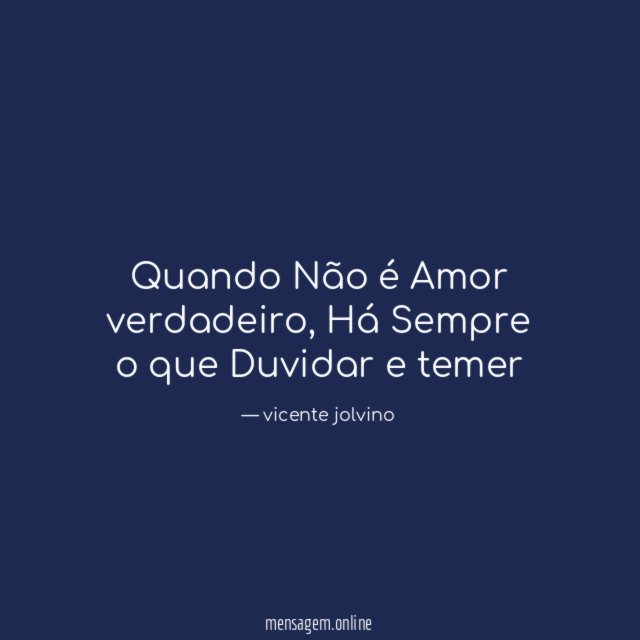 Quando Não é Amor verdadeiro