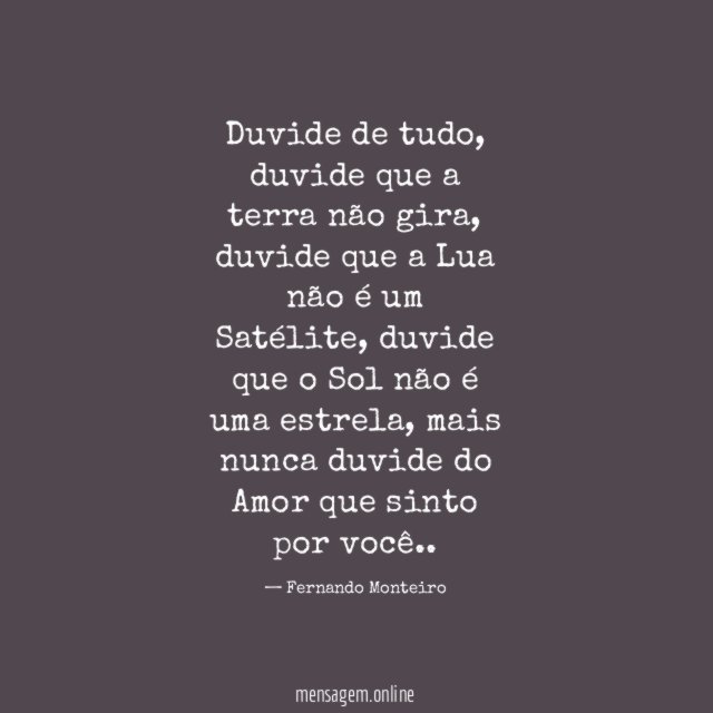 Duvide de tudo