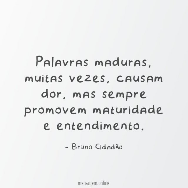 Palavras maduras