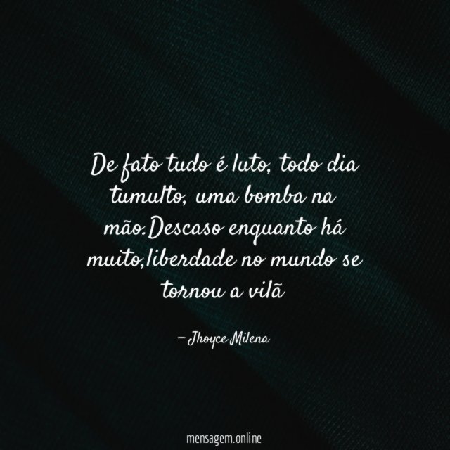 De fato tudo é luto