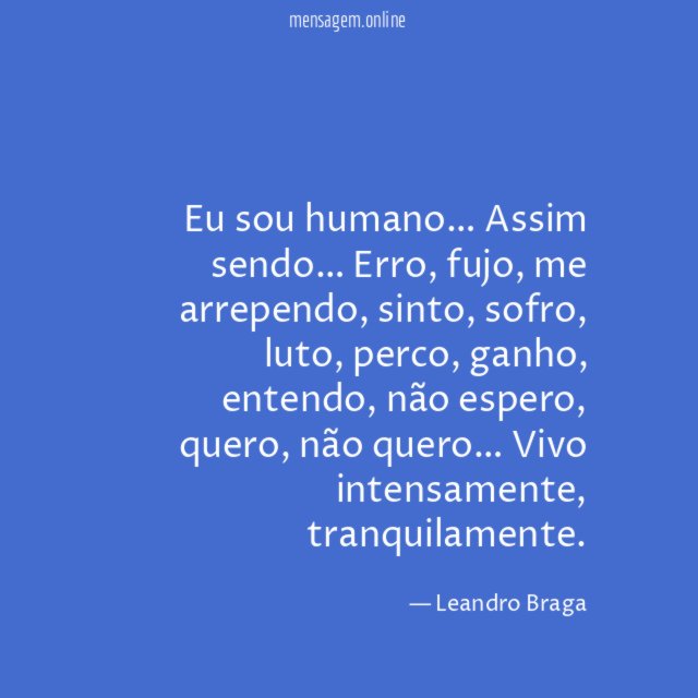 Eu sou humano