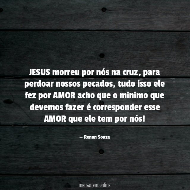 JESUS morreu por nós na cruz