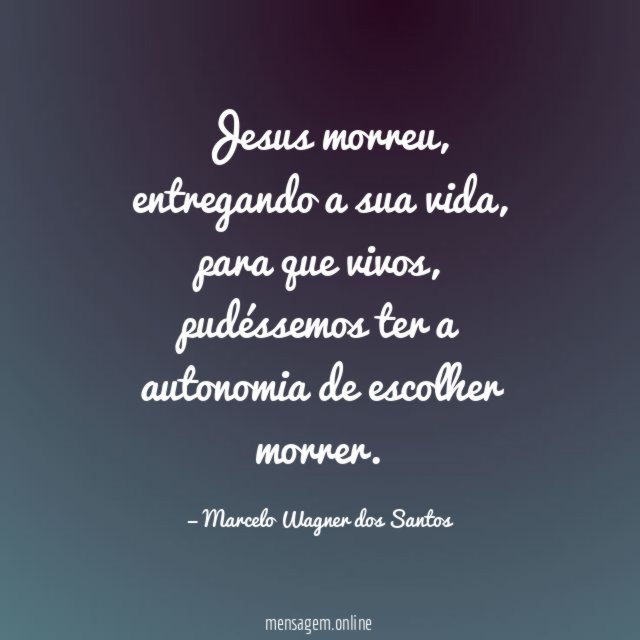 Jesus morreu