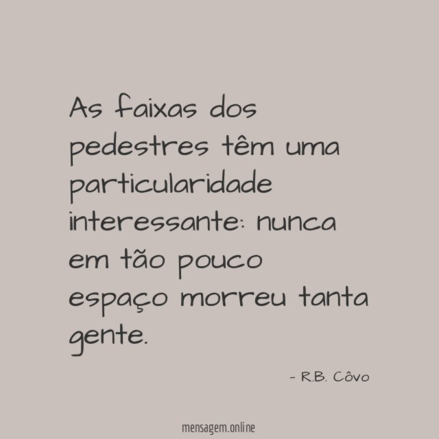 As faixas dos pedestres têm uma particularidade interessante