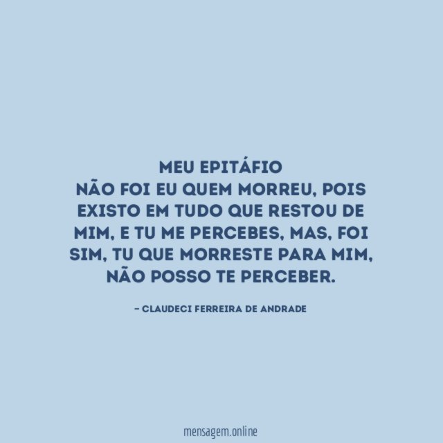 Meu Epitáfio