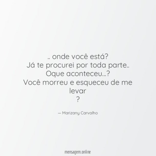 onde você está
