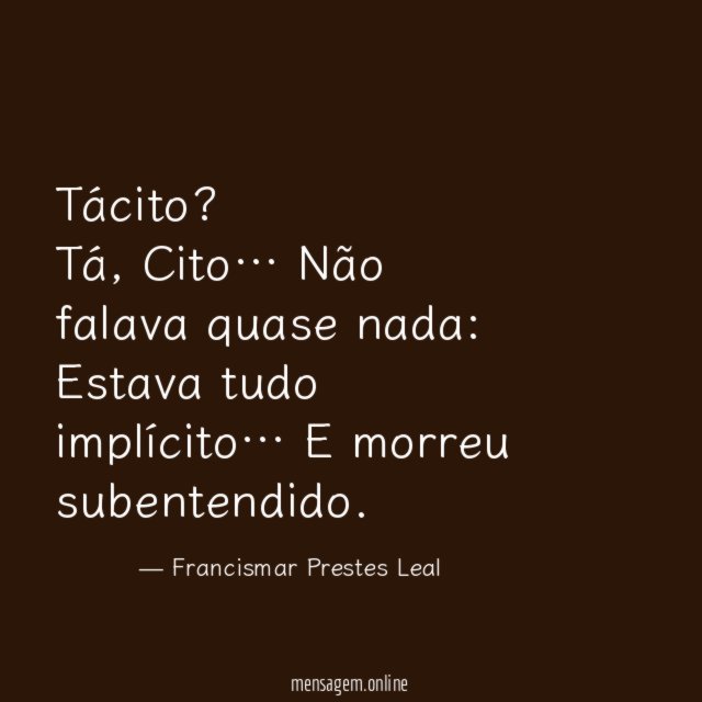 Tácito? Tá, Cito…