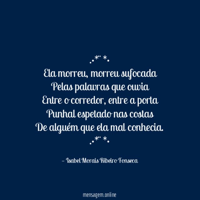 •*¨* Ela morreu