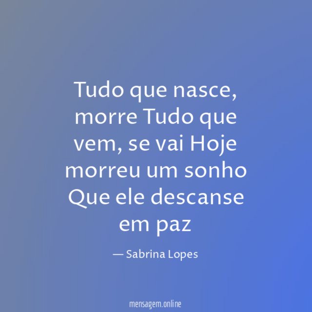 Tudo que nasce