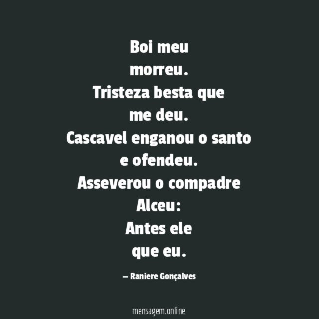Boi meu morreu