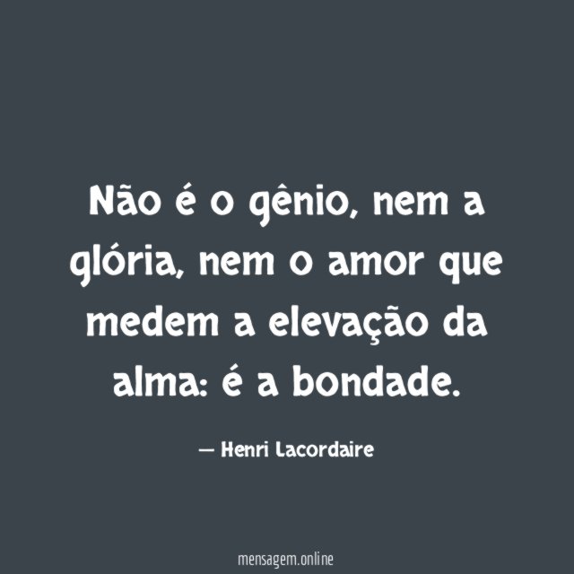 Não é o gênio