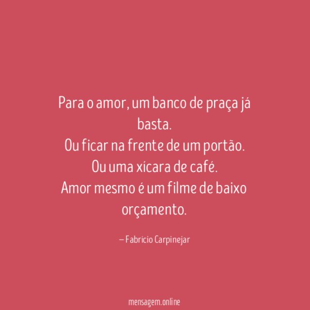Para o amor