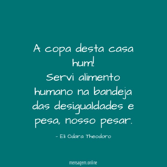 A copa desta casa hum