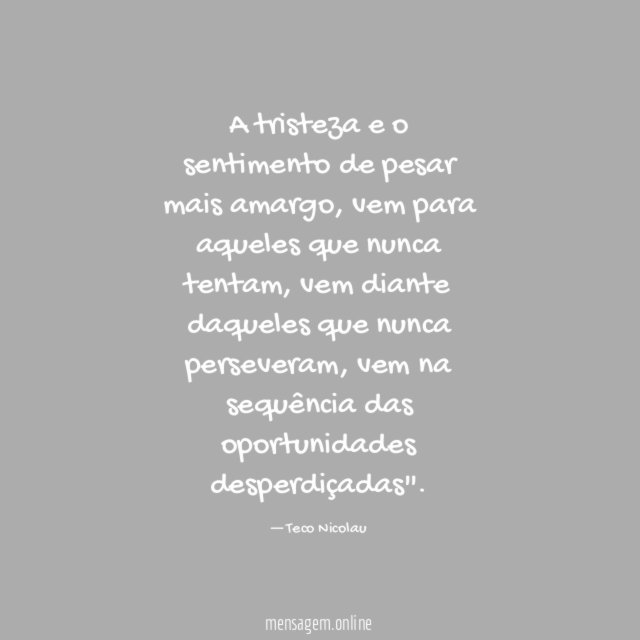 A tristeza e o sentimento de pesar mais amargo