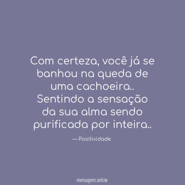 Com certeza