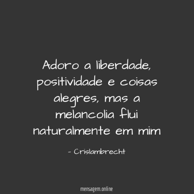 Adoro a liberdade