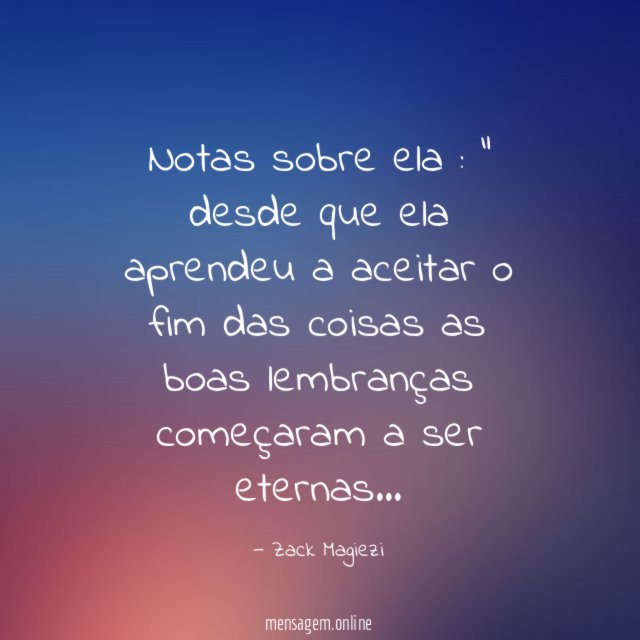 Notas sobre ela :