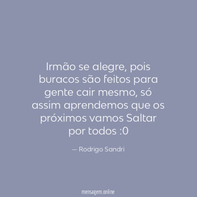 Irmão se alegre