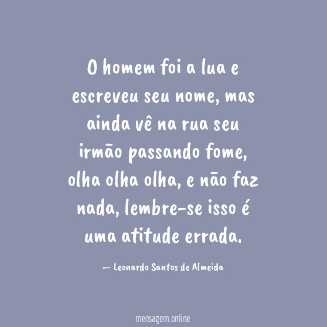 O homem foi a lua e escreveu seu nome