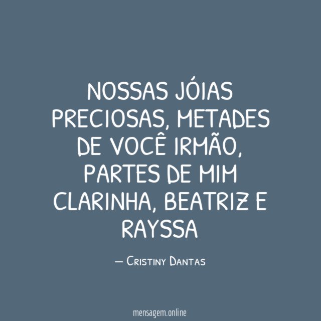 Nossas jóias preciosas