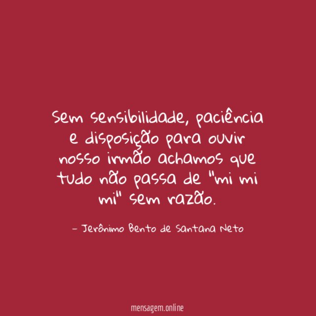 Sem sensibilidade