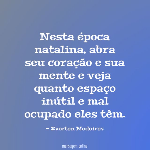 Nesta época natalina