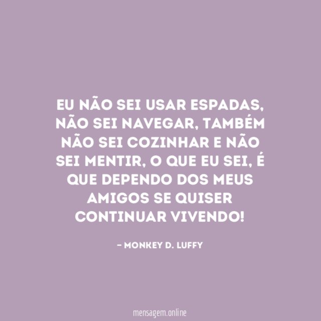 Eu não sei usar espadas