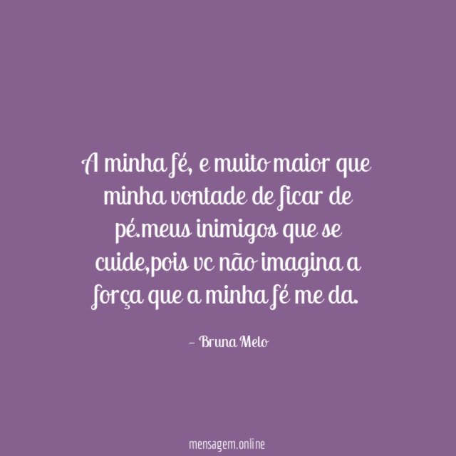 A minha fé