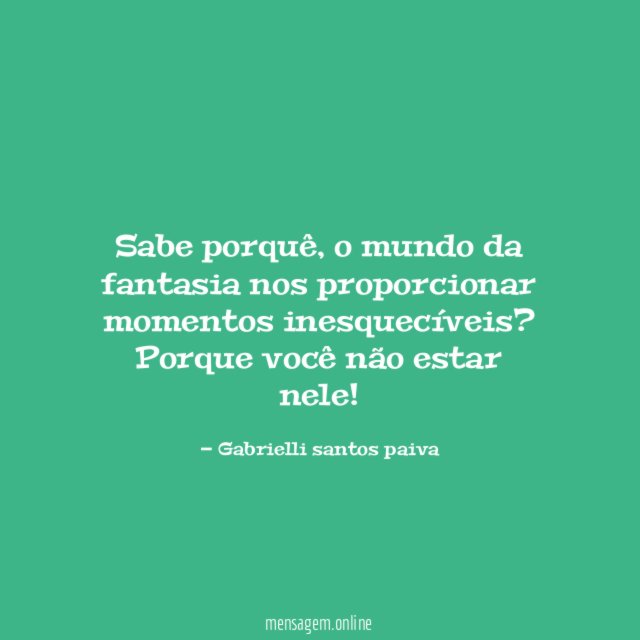 Sabe porquê
