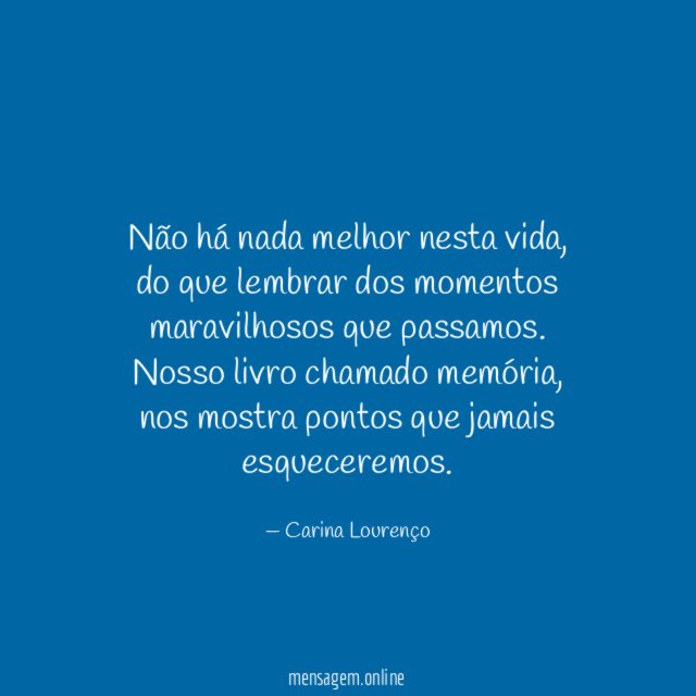 Não há nada melhor nesta vida