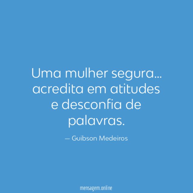 Uma mulher segura
