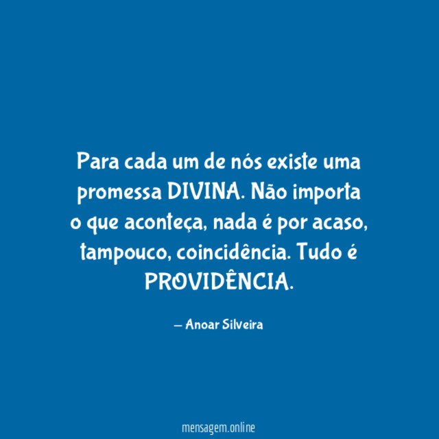 Para cada um de nós existe uma promessa DIVINA
