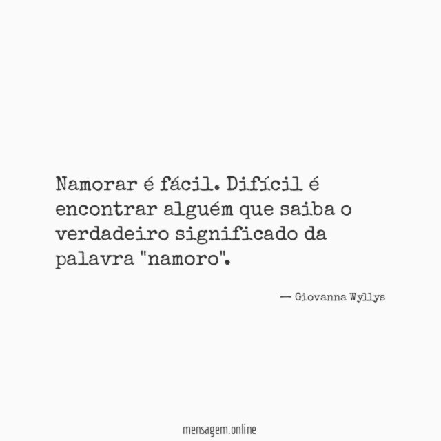 Namorar é fácil
