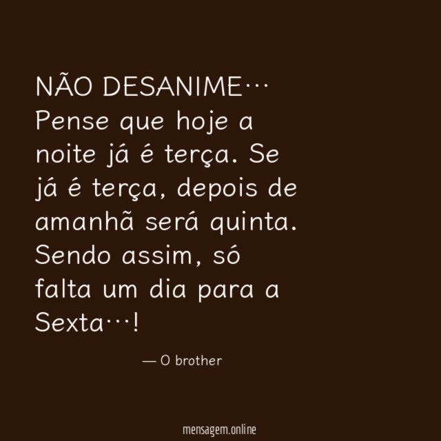 NÃO DESANIME